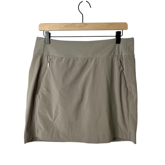 Athleta SoHo Skort Tan Gray Size 10 Athletic Golf Tennis Style 211382 - Picture 2 of 7